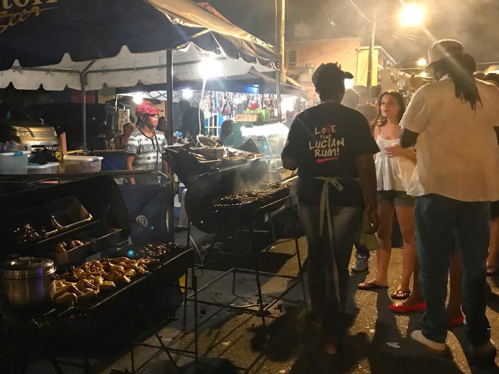 Gros Islet Street Party - Local Food