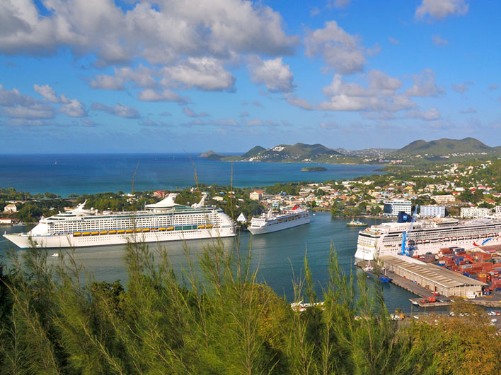 Cruise Port in the Capital of St. Lucia