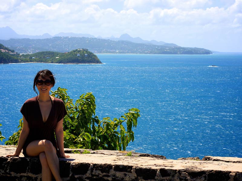 Clear Skies in St. Lucia at Pigeon Island