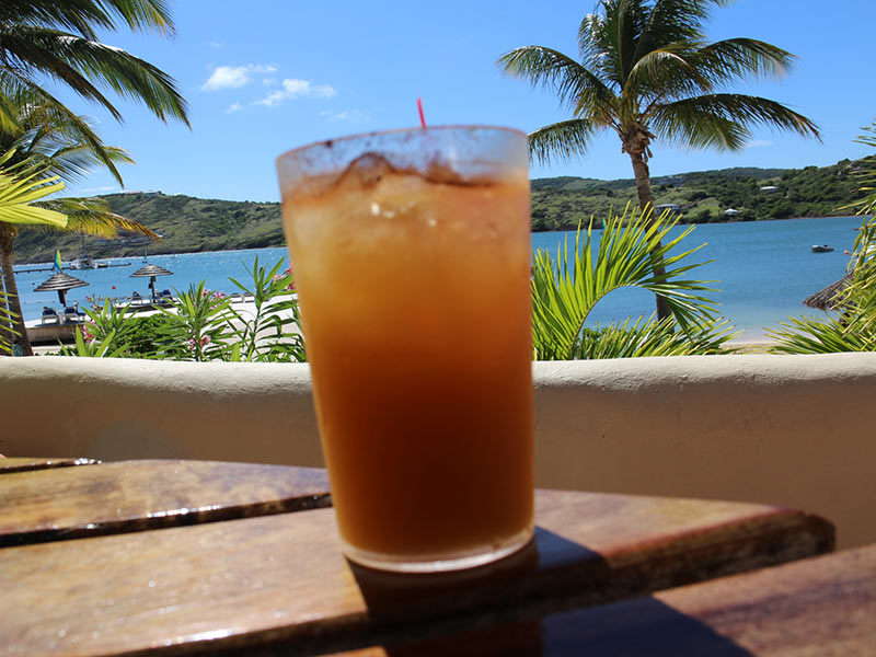 Having St. Lucia Rum Punch