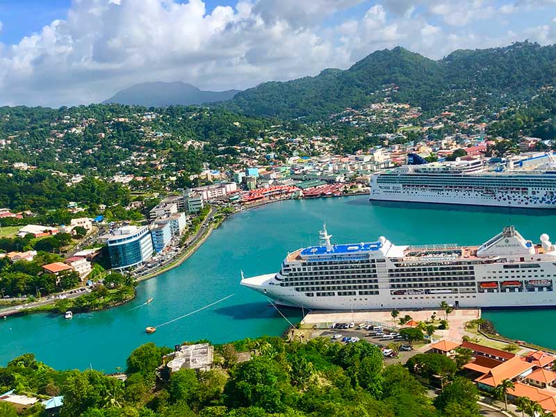 Cruise Ships in Port Castries