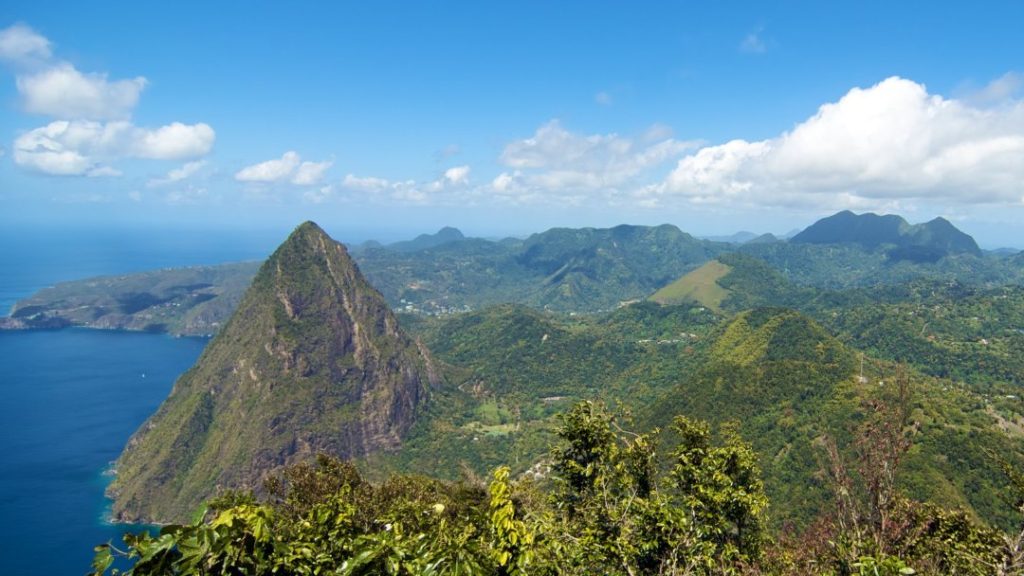 View from top of Gros Piton