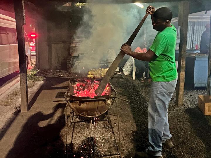 Duke's fish place in Gros Islet St. lucia